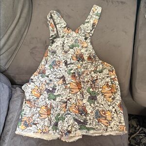 Her Universe x Marvel White Overalls with Avengers  Comic Print Size Medium